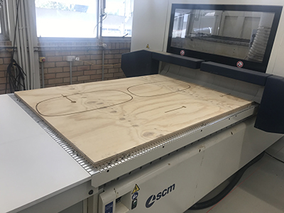 Cutting plywood with a cnc machine