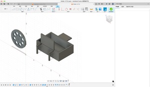 Fusion 360 interface showing the 3D model of the structure.