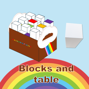 Blocks and table